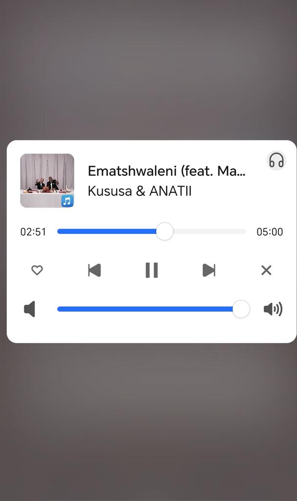 Inkunzi Ebomvu๐จ (@morris_gcabashe) on Twitter photo You won't regret listening to this song๐ฅ๐ญ
Kususa & ANATII - Ematshwaleni (feat. MaWhoo, Noxolo Ngema & King Deetoy)
<a href="/KususaOfficial/">Kususa</a> <a href="/ANATII/">ANATII</a> <a href="/mawhoo3/">Rich Monalisa</a> <a href="/kingdeetoy/">champagneMr ๐ฎ๐น</a> You won't regret listening to this song๐ฅ๐ญ
Kususa & ANATII - Ematshwaleni (feat. MaWhoo, Noxolo Ngema & King Deetoy)
<a href="/KususaOfficial/">Kususa</a> <a href="/ANATII/">ANATII</a> <a href="/mawhoo3/">Rich Monalisa</a> <a href="/kingdeetoy/">champagneMr ๐ฎ๐น</a>