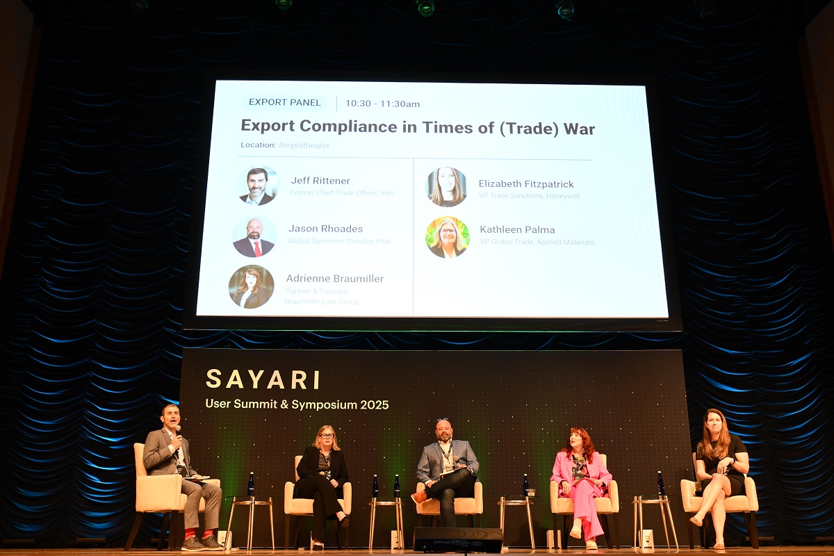 Braumiller Law Group Managing Partner Adrienne Braumiller recently took part in an expert panel at the Sayari Symposium in Washington, D.C., where the discussion focused on Export Compliance in Times of a Trade War.