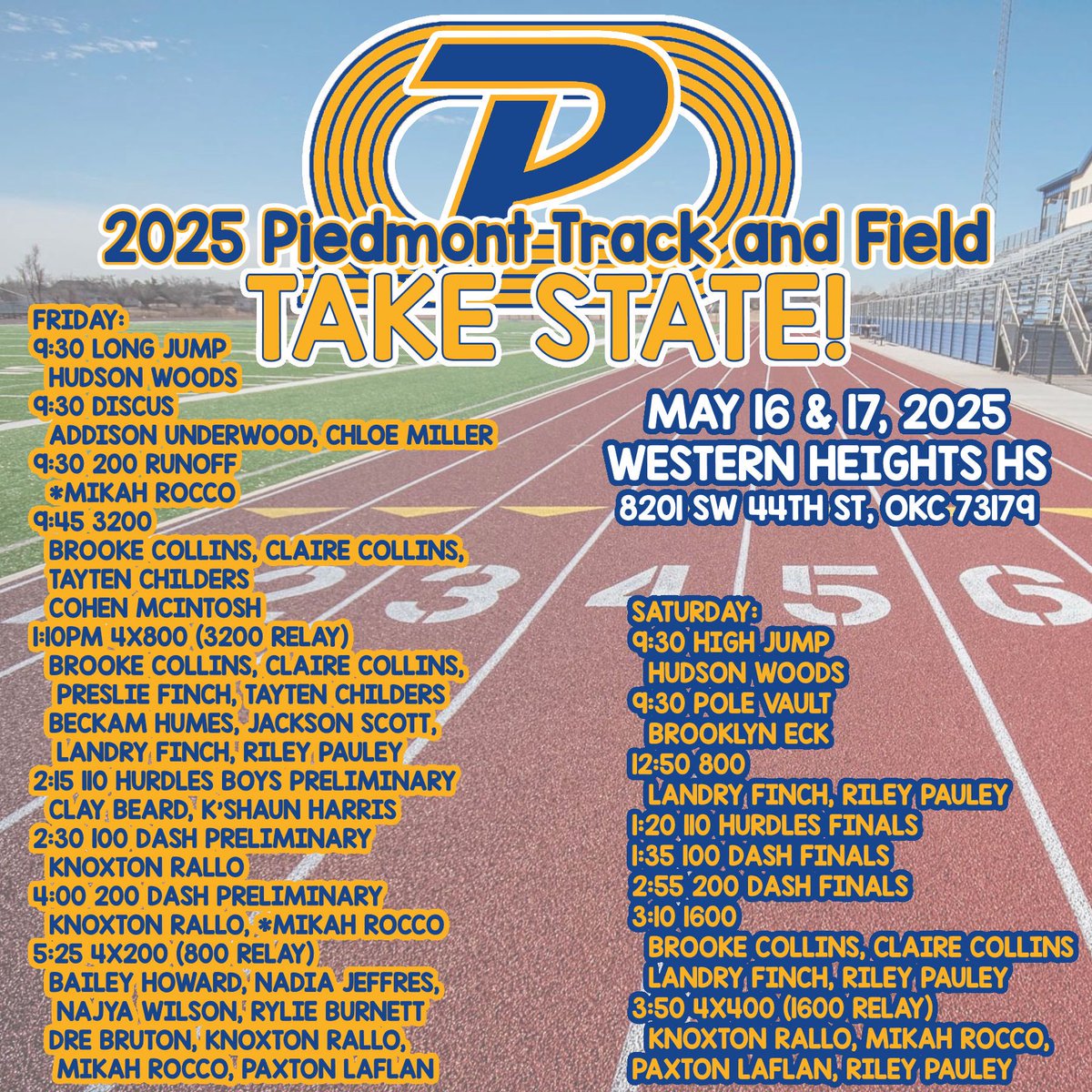 PiedmontAth's tweet photo. #GoCats! #TAKESTATE 🏅 🎾 ⚾️ https://t.co/h8zfZiXEE7