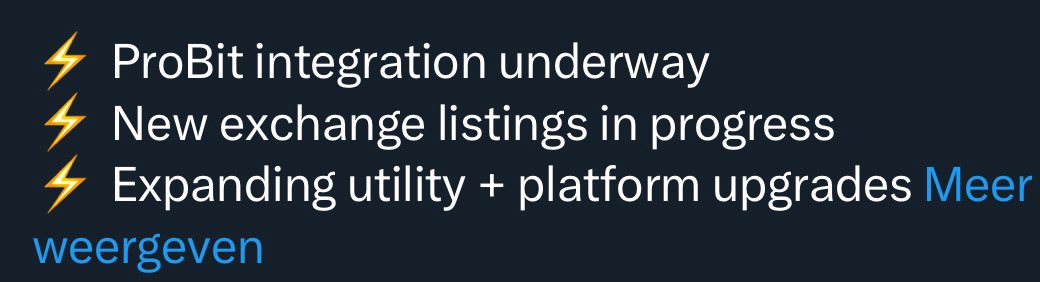 ArnoKranzl's tweet photo. @chapster8 @Tap_Fintech It’s very difficult to understand 
First line: ProBit 
Second line: new exchange listings 

LISTINGS means multiple not only one exchange. https://t.co/kqORnKT06t