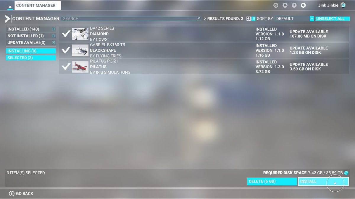 WhiteDearMonk's tweet image. さて！SIM UPDATE 2適用からの更新 #FS2020
#DA42 #BK160 #PC21 更に良くなったんかな？
開けるの（上げるの）楽しみ😳
#MSFS #XBOX