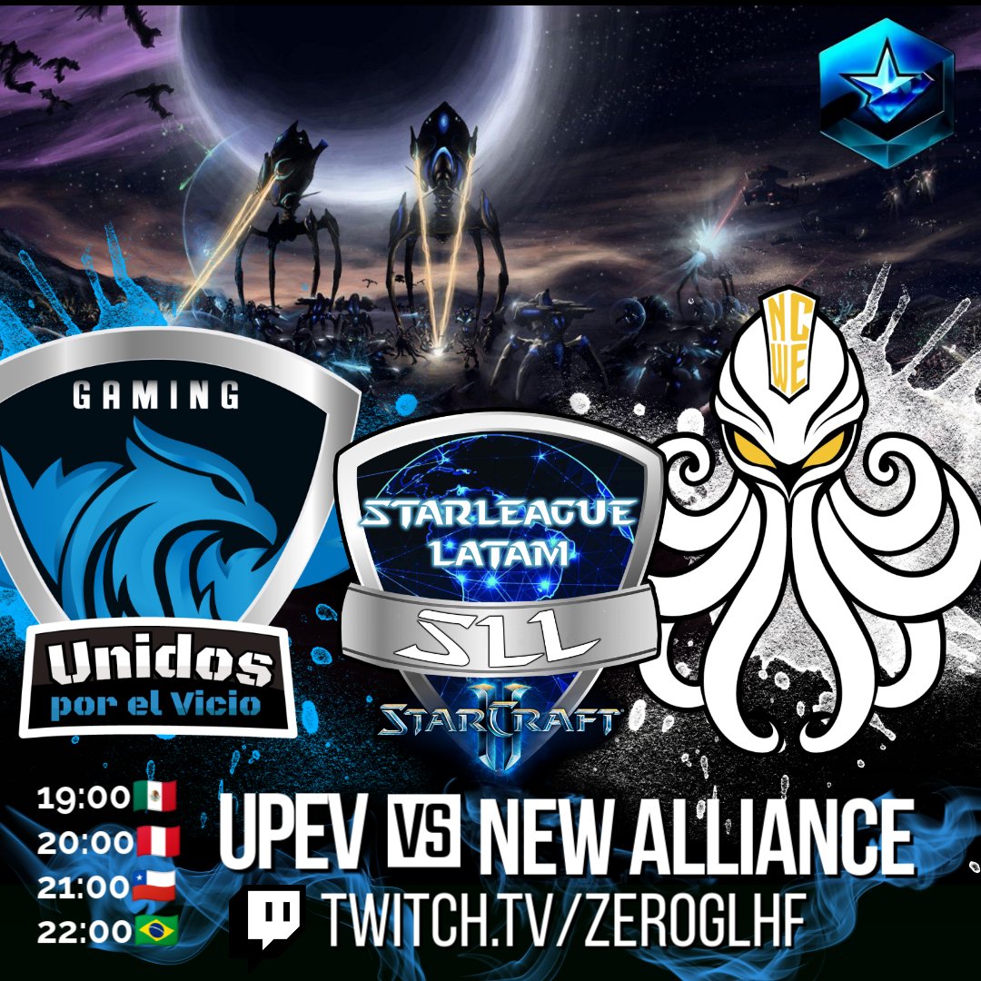 🏆STARLEAGUE LATAM SEASON 5
DIAMOND 1 - MASTER 3 DIVISION
WEEK 3 Unidos Por El Vicio🆚Grand New Alliance
20:00🇲🇽 21:00🇵🇪 22:00🇨🇱 23:00🇧🇷
May, 15 2025
🔴Stream: twitch.tv/zeroglhf