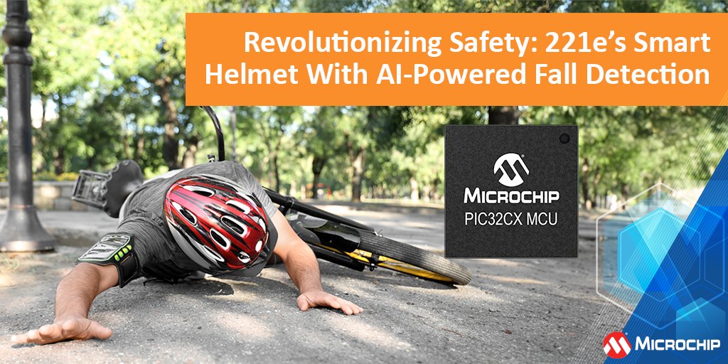 MicrochipTech's tweet image. Revolutionizing rider #safety! 221e’s Smart Helmet integrates AI-powered fall detection & black-box functionality to enhance e-mobility protection. Reduce risks, meet regulations & innovate faster. Download the reference design: mchp.us/42Dx877. #EdgeAI #ReferenceDesign