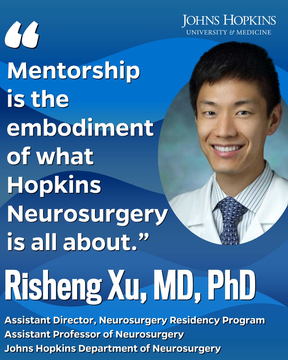 Johns Hopkins Giving (@hopkinsgiving) on Twitter photo Dr. Risheng Xu, Med ’15 (MD/PhD), trained under Dr. Henry Brem. Now, he’s leading his own lab at <a href="/HopkinsMedicine/">Johns Hopkins Medicine</a>.
Learn how the Illuminating Hope campaign will support future surgeon-scientists like him. #FacultyFriday
🔗 giving.jhu.edu/story/neurosur… Dr. Risheng Xu, Med ’15 (MD/PhD), trained under Dr. Henry Brem. Now, he’s leading his own lab at <a href="/HopkinsMedicine/">Johns Hopkins Medicine</a>.
Learn how the Illuminating Hope campaign will support future surgeon-scientists like him. #FacultyFriday
🔗 giving.jhu.edu/story/neurosur…