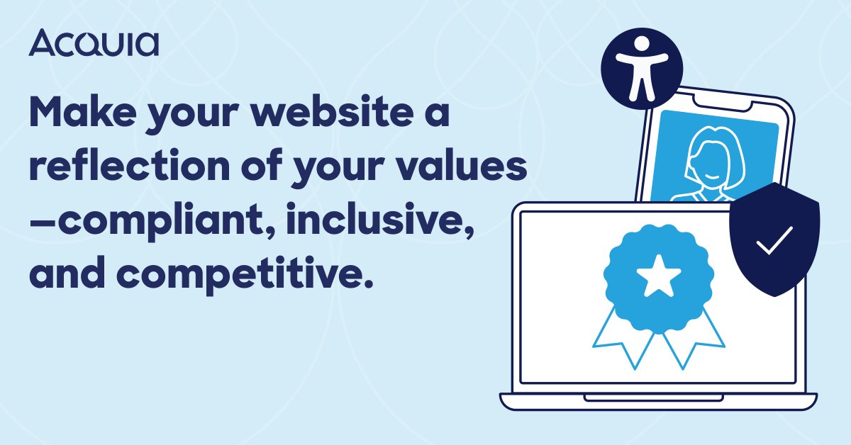🚨 Non-compliance with accessibility can be costly. The European Accessibility Act (EAA) demands strict standards. 

Learn how to make your website accessible now. acquia.com/products/acqui…