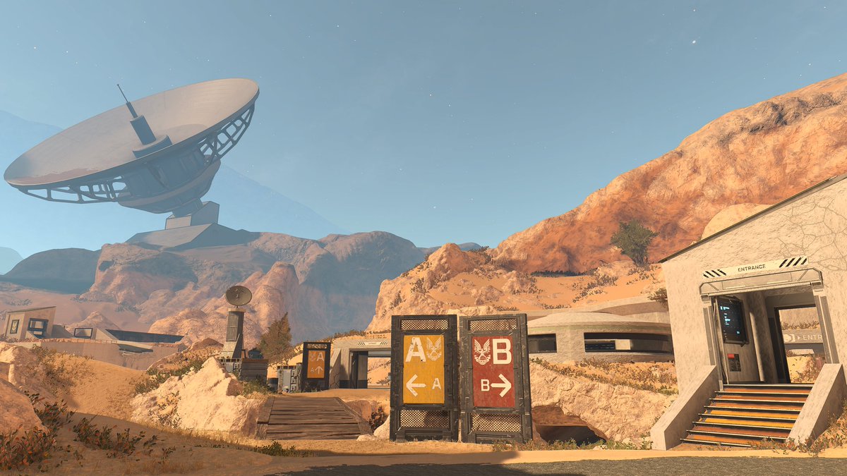 Frenchyssss's tweet image. SANDOFF ⏳
New Asymmetrical map made for Halo Infinite new mode called Seek and Deploy inspired by H3 Standoff
LD : @bleach_forging
Environmental Artists: @hamish_k_thefox & @Frenchyssss
Lighting Artist: @GlxTheForger & @Frenchyssss
Bookmark ▶️halowaypoint.com/halo-infinite/…