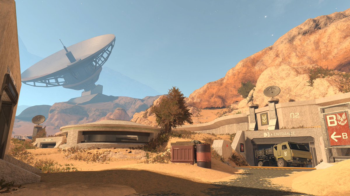 Frenchyssss's tweet image. SANDOFF ⏳
New Asymmetrical map made for Halo Infinite new mode called Seek and Deploy inspired by H3 Standoff
LD : @bleach_forging
Environmental Artists: @hamish_k_thefox & @Frenchyssss
Lighting Artist: @GlxTheForger & @Frenchyssss
Bookmark ▶️halowaypoint.com/halo-infinite/…