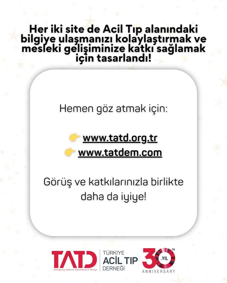 Türkiye Acil Tıp Derneği - TATD (EMAT) tweet media