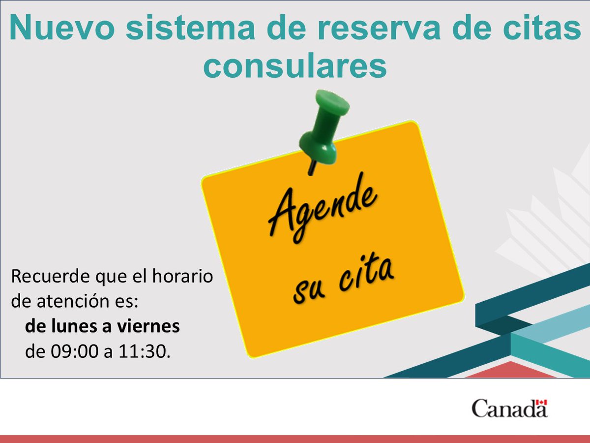 Los ciudadanos canadienses que necesiten servicios consulares en persona, en La Paz, ahora pueden agendar su cita fácilmente a través de la página web de la Embajada de Canadá en Bolivia: international.gc.ca/country-pays/b…

#Consular #Canadá #ServiciosConsulares