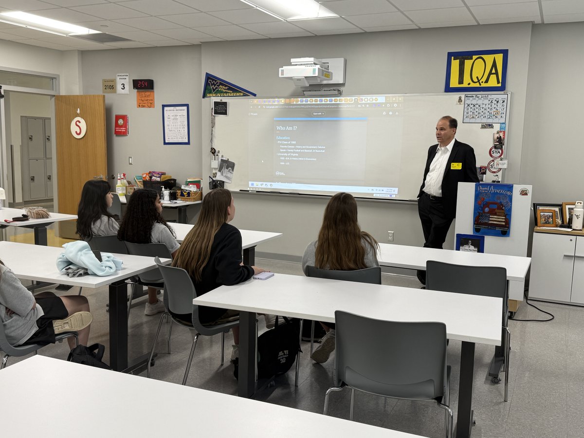 Thank you to Mr. Mike Ciatti '88 who recently spoke to members of Model Judiciary Club. A partner at the law firm of King &amp; Spalding, Mr. Ciatti shared about his path in the law field &amp; answered questions from the group about a wide range of legal issues &amp; topics.