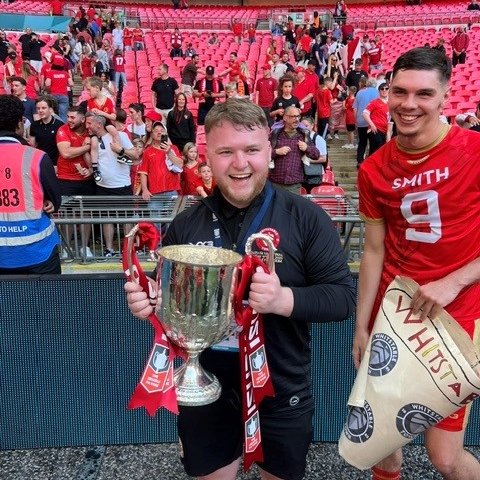 University of Kent (@unikent) on Twitter photo From Kent to a Wembley cup final โฝ๏ธ
Fantastic to see Kent Sports Therapy & Rehabilitation alum, Craig Sherlock, and his team <a href="/whitstabletown/">Whitstable Town Football Club</a> triumphant in their recent FA Vase Final at the weekend ๐
Craig has been at the club since his graduation in 2023 and has played a key From Kent to a Wembley cup final โฝ๏ธ
Fantastic to see Kent Sports Therapy & Rehabilitation alum, Craig Sherlock, and his team <a href="/whitstabletown/">Whitstable Town Football Club</a> triumphant in their recent FA Vase Final at the weekend ๐
Craig has been at the club since his graduation in 2023 and has played a key