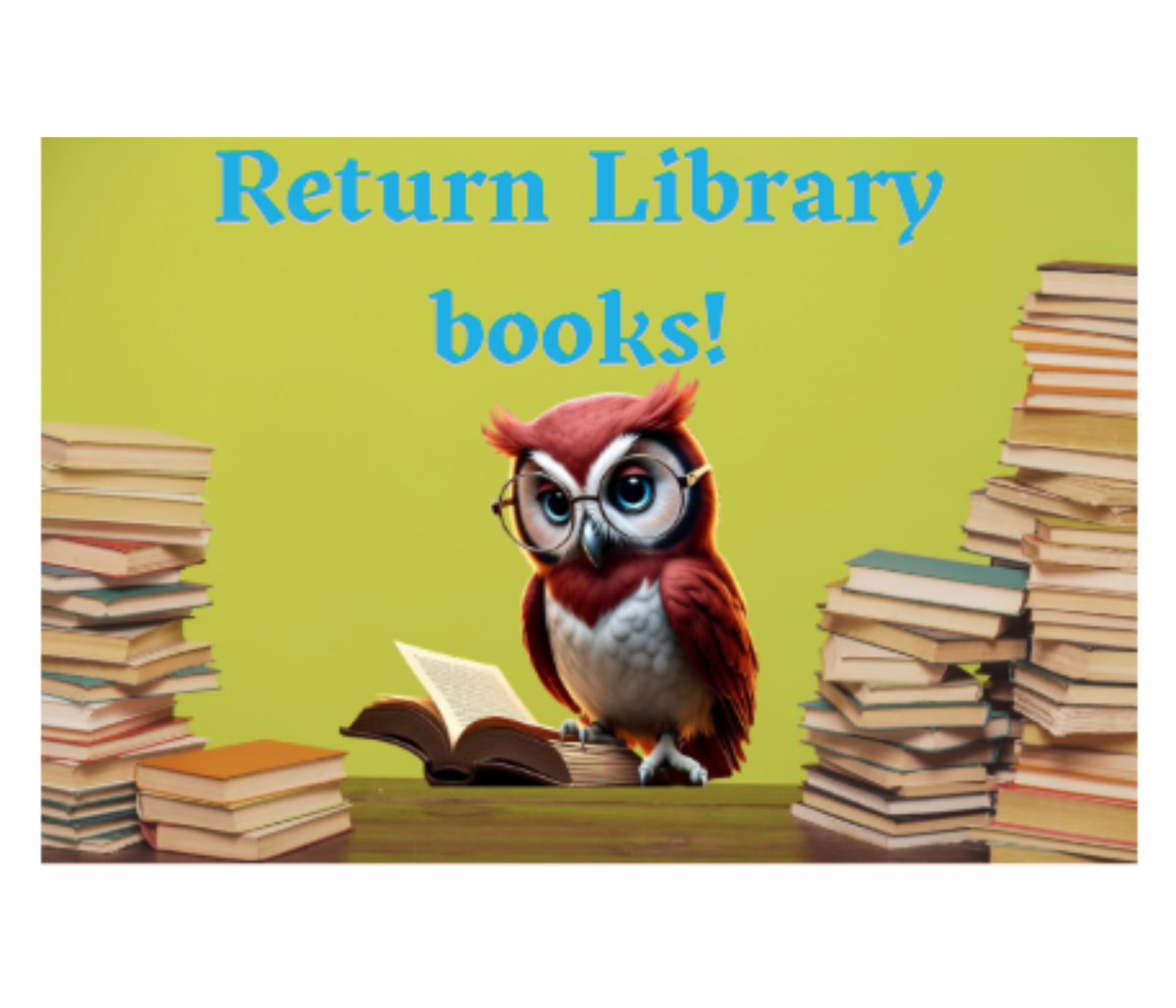 Olle Middle School Library (@ollelibrary) on Twitter photo It is that time of year for us to get all of our library books back. Please remember to return your library books! #BookReturn <a href="/Alief_Libraries/">AliefLibraries</a> <a href="/OlleMightyOwls/">Olle Middle School</a> It is that time of year for us to get all of our library books back. Please remember to return your library books! #BookReturn <a href="/Alief_Libraries/">AliefLibraries</a> <a href="/OlleMightyOwls/">Olle Middle School</a>