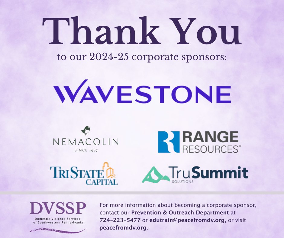 DVSSP is grateful for our corporate sponsors who make our work possible! loom.ly/aAohVxI
