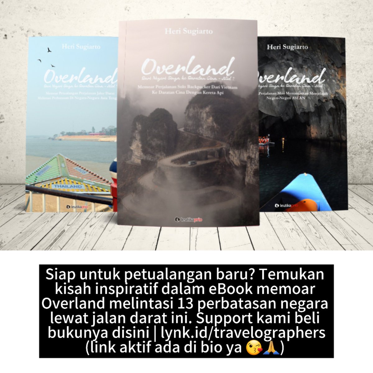 travelographers's tweet photo. Siap untuk petualangan baru? Temukan kisah inspiratif dalam eBook memoar Overland melintasi 13 perbatasan negara lewat jalan darat ini. Support kami beli bukunya disini | https://t.co/NseY4eq8TH https://t.co/Akqk262xjJ