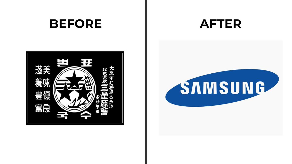 karlmehta's tweet image. 11 companies that started as something completely different from what they are now:

1/ Samsung

Start: Samsung sold dried fish, noodles, and groceries.

Pivot: Became a tech and electronics empire.

Why: They pivoted to electronics to survive Korea’s rapid industrialization.