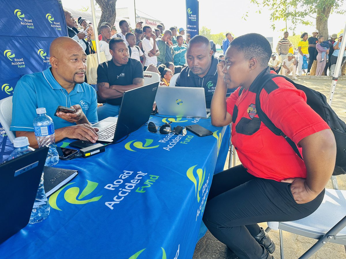 The Road Accident Fund (@raf_sa) on Twitter photo Do you have a query related to your RAF claim? Come to Denlyn Mall and we will assist.
#ICare²
#YourTripShouldntEndWithRIP
<a href="/Masandawana/">Mamelodi Sundowns FC</a> Do you have a query related to your RAF claim? Come to Denlyn Mall and we will assist.
#ICare²
#YourTripShouldntEndWithRIP
<a href="/Masandawana/">Mamelodi Sundowns FC</a>