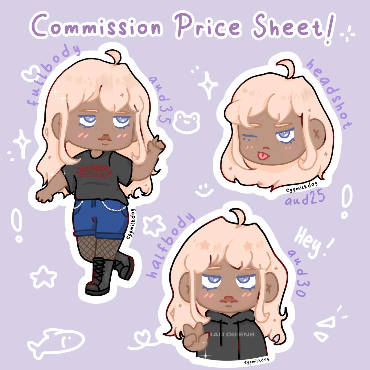 eggmilkdog's tweet photo. Commissions have been open for a while now 🙂‍↕️

#commissionsopen https://t.co/azFHgHwX9R
