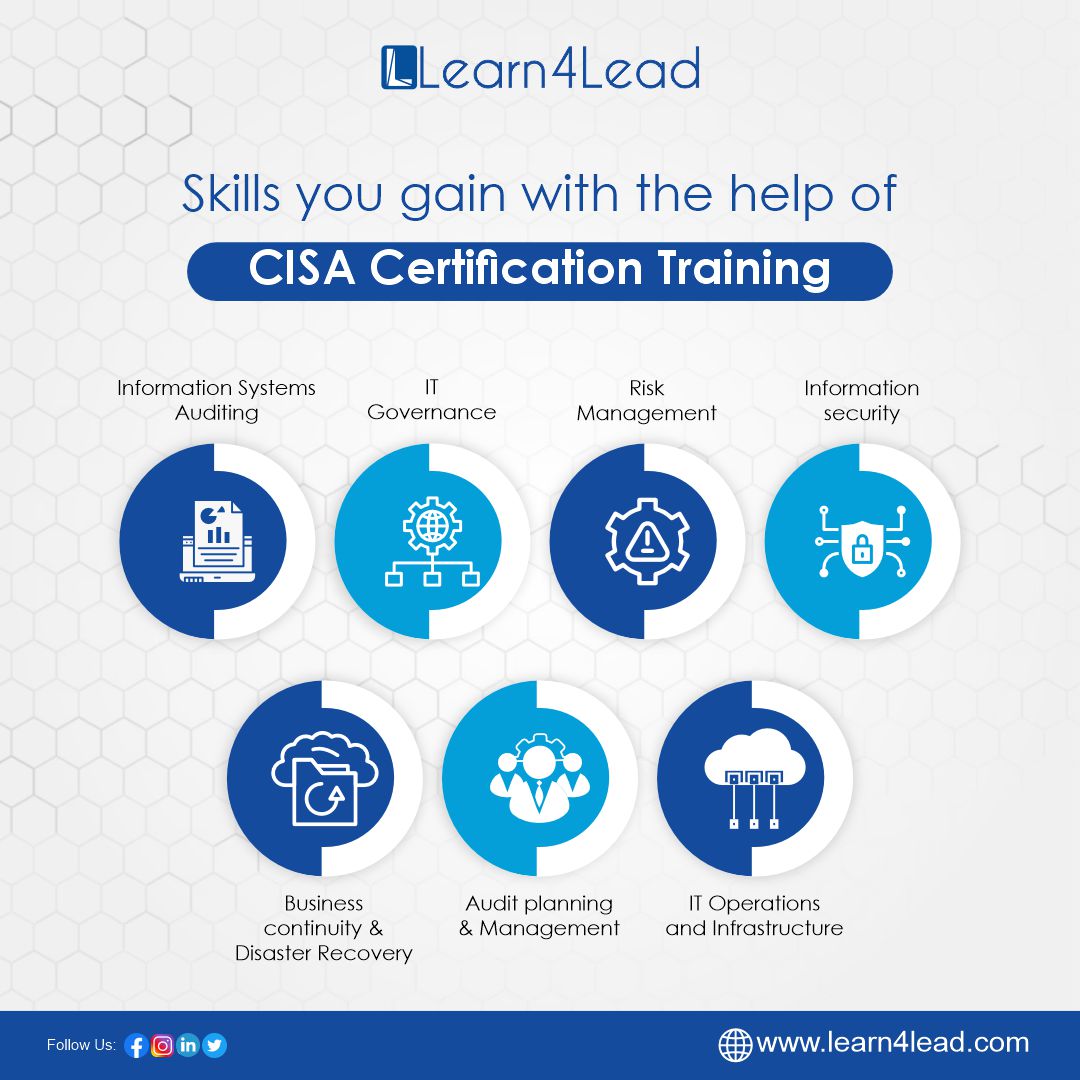 learn_4lead's tweet image. Level up your IT career with CISA training from the experts. Our training is curated for your career success. Enroll today and kickstart your success journey.

#CISA #ITcareer #CISAtraining #Experts #Career #Training