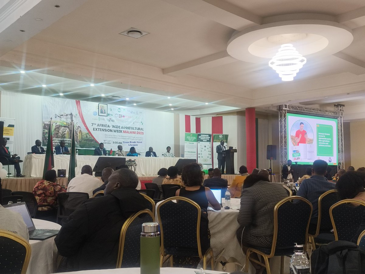 ElizabethAsiimw's tweet image. 📌Happening now:  Malawi is launching the National agriculture #extension and advisory services policy (2025-2020). This follows a version that was developed 24 years ago- &apos;obsolete&apos; and doesn&apos;t capture trends such as digital AEAS &amp;amp; climate change.
Congratulations 🎉
#AAEW2025