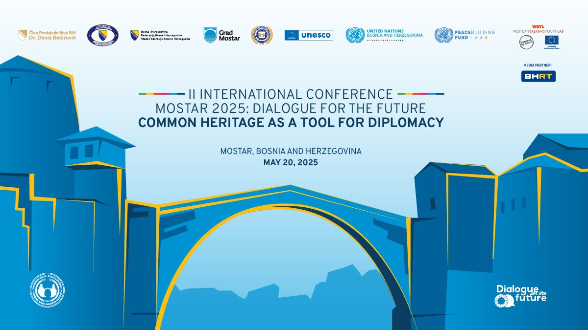United Nations BiH (@un_bih) on Twitter photo 🇺🇳🤝🇧🇦 Proud to partner with <a href="/mfa_bih/">Ministry of Foreign Affairs of BiH 🇧🇦</a> on the II International Conference 𝐌𝐎𝐒𝐓𝐀𝐑 𝟐𝟎𝟐𝟓: 𝐃𝐢𝐚𝐥𝐨𝐠𝐮𝐞 𝐟𝐨𝐫 𝐭𝐡𝐞 𝐅𝐮𝐭𝐮𝐫𝐞 — through #DialogueForTheFuture3, with <a href="/UNPeacebuilding/">United Nations Peacebuilding</a> support. 🕊️
#PBF #DFF3
<a href="/UNDPBiH/">UNDP in Bosnia and Herzegovina</a> <a href="/UNESCOVenice/">UNESCO Venice Office</a> <a href="/UNICEFBiH/">UNICEF BiH</a> 🇺🇳🤝🇧🇦 Proud to partner with <a href="/mfa_bih/">Ministry of Foreign Affairs of BiH 🇧🇦</a> on the II International Conference 𝐌𝐎𝐒𝐓𝐀𝐑 𝟐𝟎𝟐𝟓: 𝐃𝐢𝐚𝐥𝐨𝐠𝐮𝐞 𝐟𝐨𝐫 𝐭𝐡𝐞 𝐅𝐮𝐭𝐮𝐫𝐞 — through #DialogueForTheFuture3, with <a href="/UNPeacebuilding/">United Nations Peacebuilding</a> support. 🕊️
#PBF #DFF3
<a href="/UNDPBiH/">UNDP in Bosnia and Herzegovina</a> <a href="/UNESCOVenice/">UNESCO Venice Office</a> <a href="/UNICEFBiH/">UNICEF BiH</a>