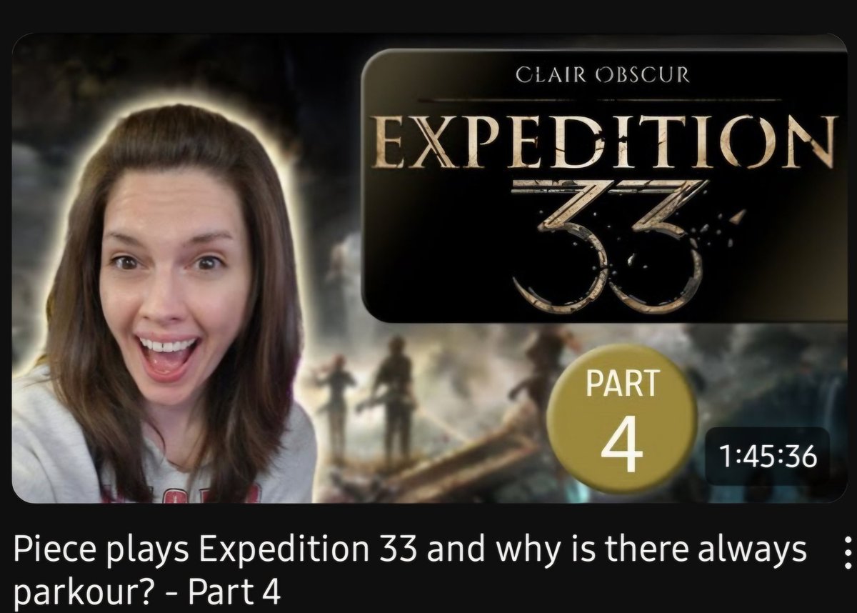 Part 4 of Expedition 33 💜
youtu.be/tHYdaw-CYbU?si…