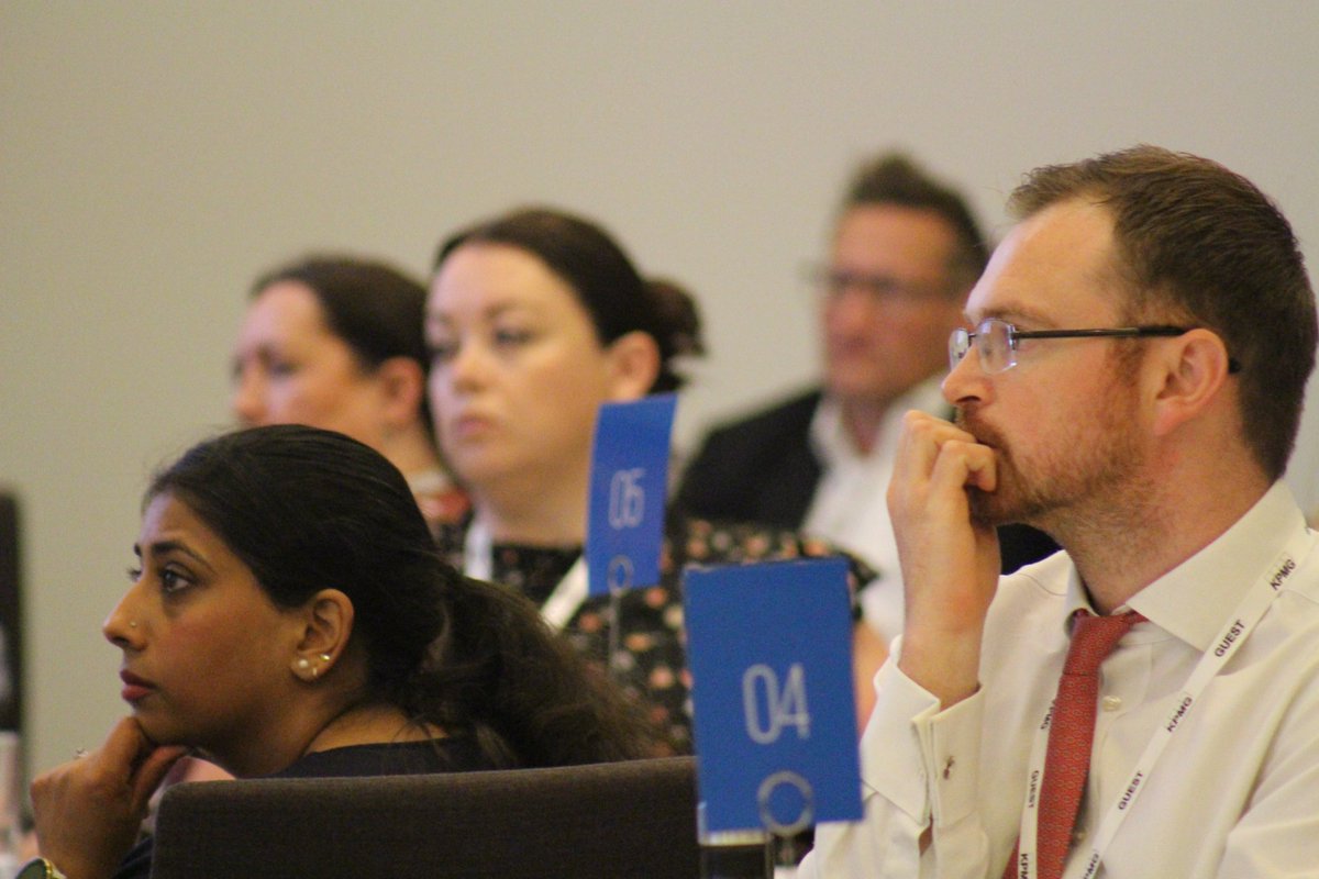Proud2bOps's tweet photo. Q for Sir Jim: "I'm excited by the 10-year plan but I'm finding teams are retreating to their silos. How can we create capacity around innovation?"

Sir Jim: "You have to make time for longer term thinking it in the week.

"We can't get too locked-in." https://t.co/pnGg2AH5UU