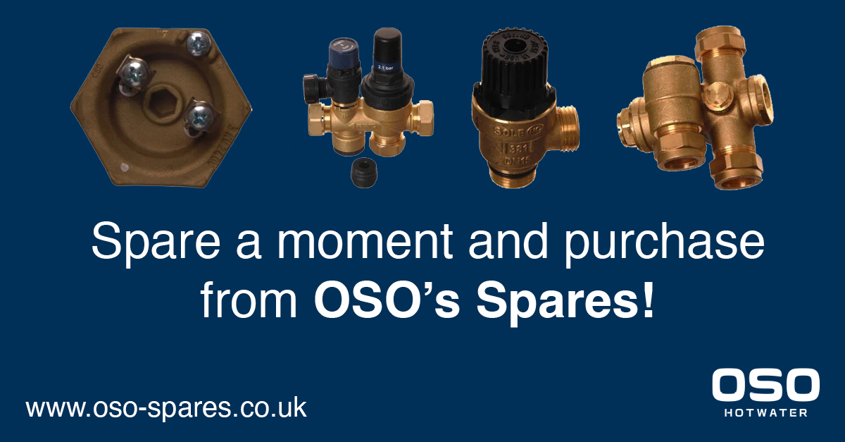 Spare a moment and purchase from OSO’s Spares! 
Buy all genuine OSO approved spare parts with OSO Spares. With next day delivery and access to a wide range of high quality parts such as valves, thermostats and expansion vessels, you’ll never be without the part you need for l ...