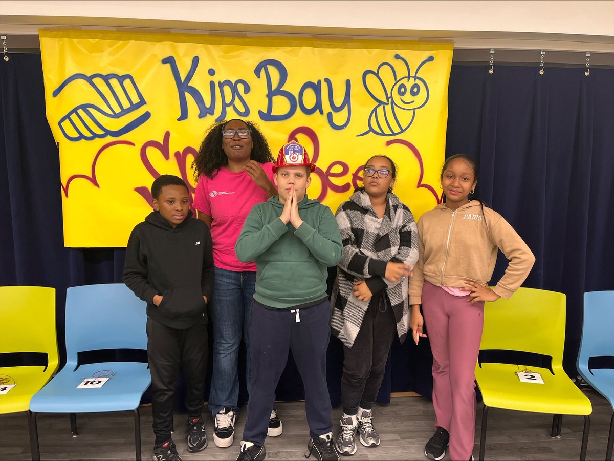 Kipsbayclub's tweet photo. In the end, Palmaro took home the crown, but every participant spelled their hearts out and made us proud. Can’t wait to see who takes the title next year!

#KipsBaySpellingBee #SpellingChampions #ClubhousePride #TheBronx #GreatFuturesStartHere #KipsBayPS138 #KipsBayPalmaro https://t.co/q3ivz5IHZW