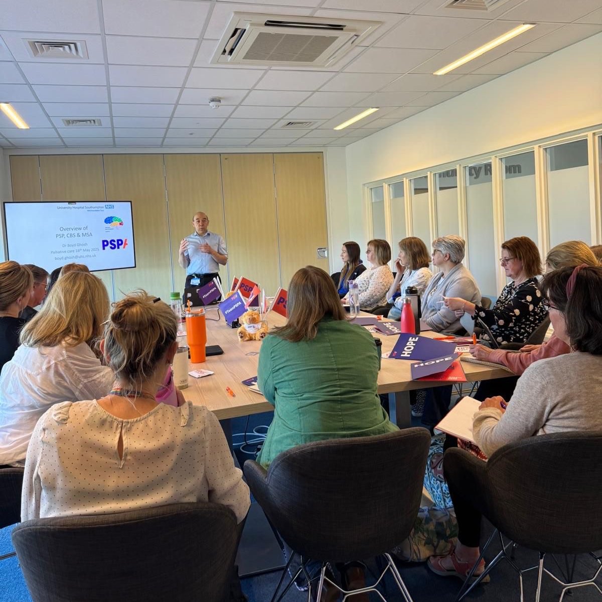 The PSP Association (@pspassociation) on Twitter photo Today we're in Hampshire for a Palliative Care Neurology session led by <a href="/boydghosh/">Boyd Ghosh</a> and <a href="/jadedonnelly78/">Jade Donnelly</a>.
We're sharing information about the support we can provide to healthcare professionals and their patients with PSP & CBD #PSPAware Today we're in Hampshire for a Palliative Care Neurology session led by <a href="/boydghosh/">Boyd Ghosh</a> and <a href="/jadedonnelly78/">Jade Donnelly</a>.
We're sharing information about the support we can provide to healthcare professionals and their patients with PSP & CBD #PSPAware
