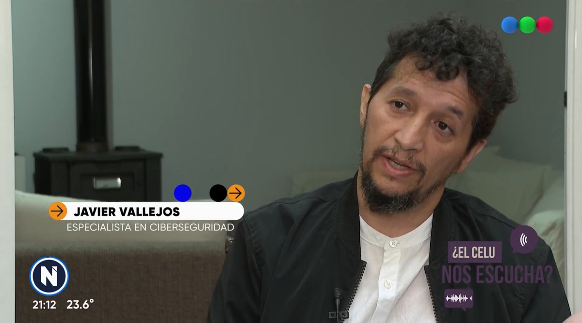 🔊 ¿Los celulares nos escuchan todo el tiempo?

Nuestro cofundador <a href="/jjvmAR/">Javier J Vallejos M</a>  J. Vallejos Martínez fue entrevistado por <a href="/telefenoticias/">Telefe Noticias</a> (<a href="/telefe/">telefe</a>) en el programa de <a href="/barilirodolfo/">Rodolfo Barili</a> para hablar sobre uno de los temas que más intriga genera en el mundo digital:

¿Qué tan cierto es que