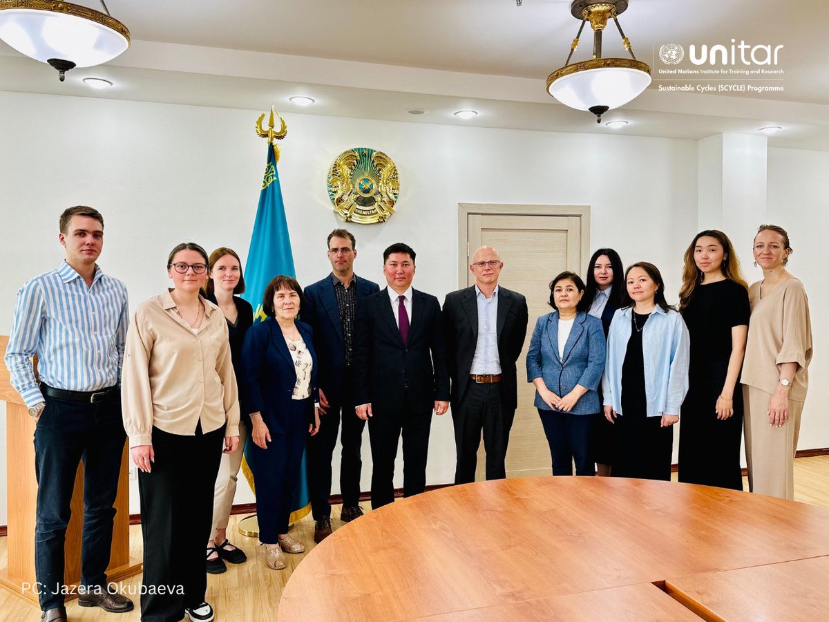 SCYCLE - Sustainable Cycles (@scycleunitar) on Twitter photo 📊 Following the validation workshop in Astana, we met with Kazakhstan’s National Bureau of Statistics to explore how <a href="/scycleunitar/">SCYCLE - Sustainable Cycles</a> can support the Bureau with stronger e-waste data systems and evidence-based policymaking.
Accurate data = smarter circular solutions! ♻️ 📊 Following the validation workshop in Astana, we met with Kazakhstan’s National Bureau of Statistics to explore how <a href="/scycleunitar/">SCYCLE - Sustainable Cycles</a> can support the Bureau with stronger e-waste data systems and evidence-based policymaking.
Accurate data = smarter circular solutions! ♻️