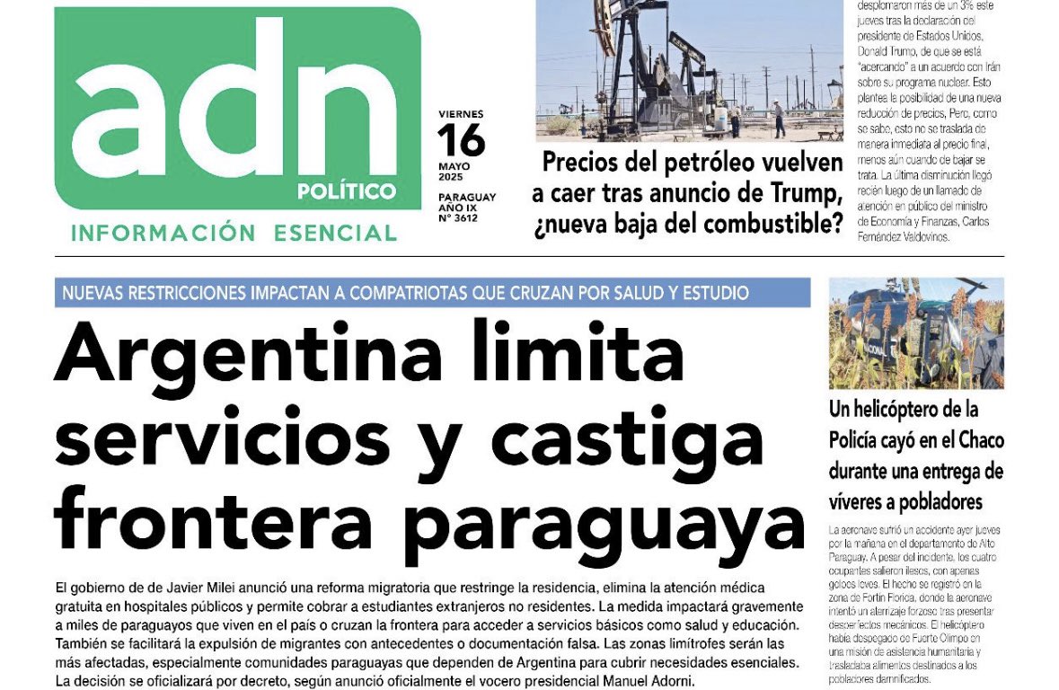 Creo que es el momento de reclamar a nuestro gobierno que se haga cargo de tantos compatriotas que van a la Argentina en busca de salud, educación y trabajo, que acá no tienen. En vez de reclamar a Milei, reclamen a Santi… 
“Hagan lío”decía el papa Francisco. Hagan lío!