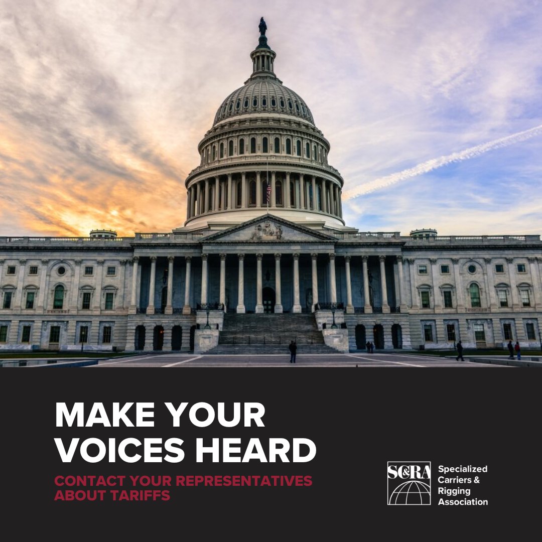 SC&amp;RA urges members to contact Congress about tariffs on cranes &amp; specialized equipment under EO 14257.These tariffs raise costs, disrupt supply chains, and put jobs at risk in our industry.

Didn’t get the sample letter? Visit the link below.
🔗 ow.ly/VlZv50VSW7Q
#scranet