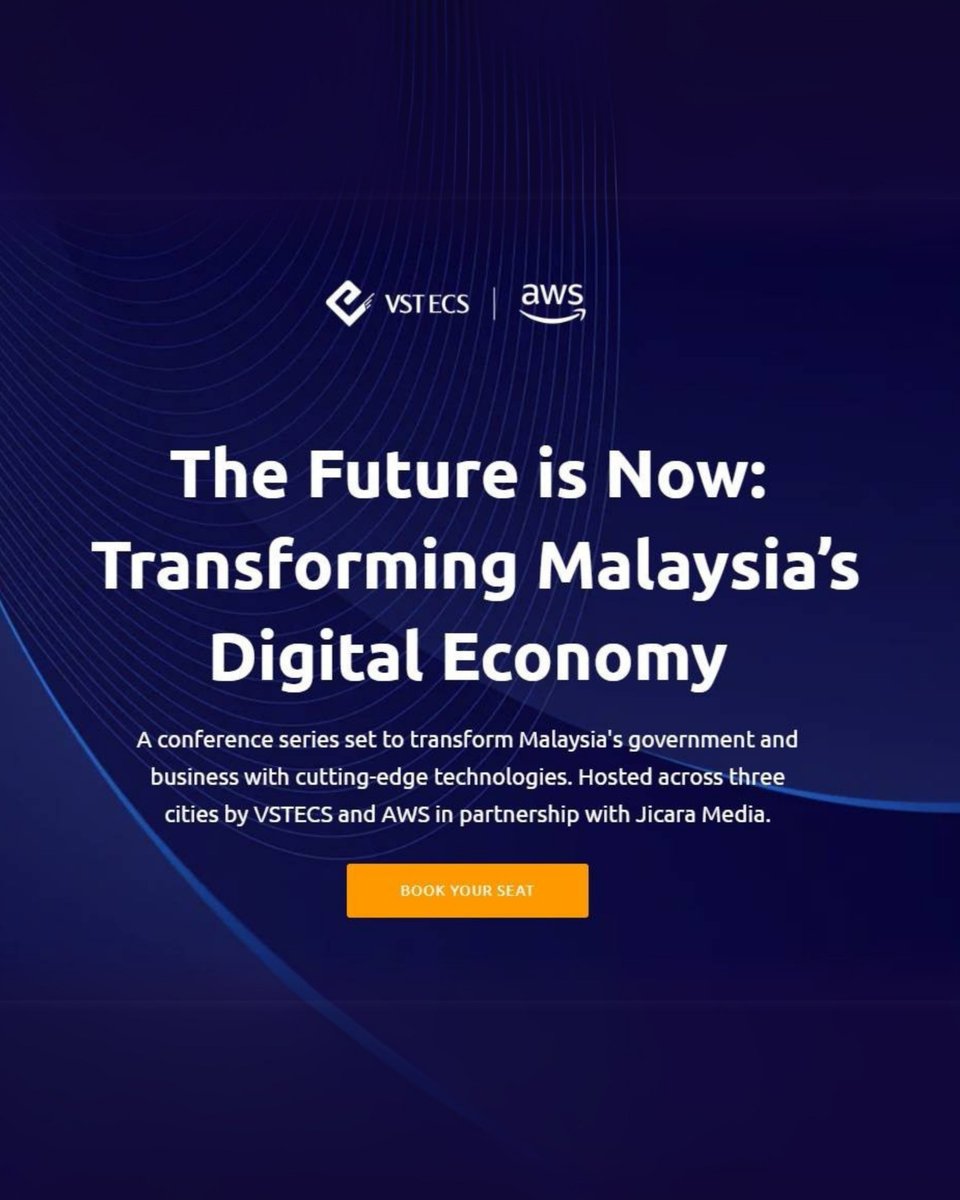 IPSBTechnology's tweet photo. Join us at the Malaysia GEO-X Roadshow 2025 – Penang Edition to explore digital transformation. Hear Alia Zainal, our Head of Sales, on how IPSB Technology and AWS are revolutionising Nusantara broadcasting. Let's connect! #IPSB #AWS #Media #Penang #roadshow https://t.co/qS0U2AW7uf