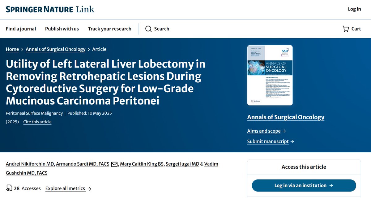 Andrei Nikiforchin, MD (@anikiforchin) on Twitter photo 🎥 Sometimes, complete cytoreduction for #LAMN calls for bold moves - like this one, vibrantly featured by <a href="/ResearchSurgOnc/">Surgical Oncology Research at Mercy</a> team in <a href="/AnnSurgOncol/">Annals of Surgical Oncology</a> 👩⚕️🧑⚕️
🔪🔥 Your weekend CRS-#HIPEC must-watch: doi.org/10.1245/s10434…
<a href="/VadimGushchin6/">Vadim Gushchin, MD, FACS</a> <a href="/MaryCaitKing/">Mary Caitlin King</a> <a href="/IugaiSergeiMD/">Sergei Iugai, MD</a> <a href="/ArmandoSardiMD/">Armando Sardi, MD, FACS</a> 🎥 Sometimes, complete cytoreduction for #LAMN calls for bold moves - like this one, vibrantly featured by <a href="/ResearchSurgOnc/">Surgical Oncology Research at Mercy</a> team in <a href="/AnnSurgOncol/">Annals of Surgical Oncology</a> 👩⚕️🧑⚕️
🔪🔥 Your weekend CRS-#HIPEC must-watch: doi.org/10.1245/s10434…
<a href="/VadimGushchin6/">Vadim Gushchin, MD, FACS</a> <a href="/MaryCaitKing/">Mary Caitlin King</a> <a href="/IugaiSergeiMD/">Sergei Iugai, MD</a> <a href="/ArmandoSardiMD/">Armando Sardi, MD, FACS</a>