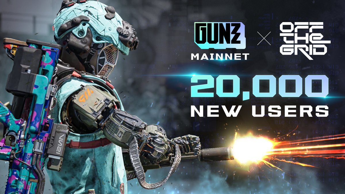 GUNZ Official (@gunbygunz) on Twitter photo 🚀 We’re excited to announce that today, we’re inviting a new cohort of 20,000 <a href="/playoffthegrid/">Off The Grid</a> users to migrate to the GUNZ mainnet! 🚀 We’re excited to announce that today, we’re inviting a new cohort of 20,000 <a href="/playoffthegrid/">Off The Grid</a> users to migrate to the GUNZ mainnet!