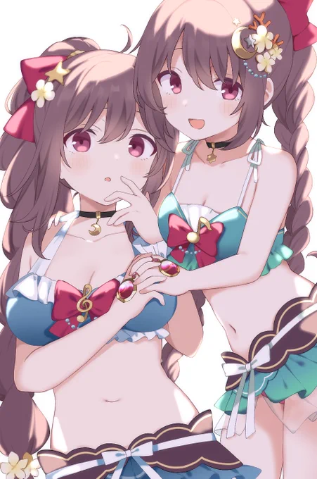 水着天音姉妹描けた 