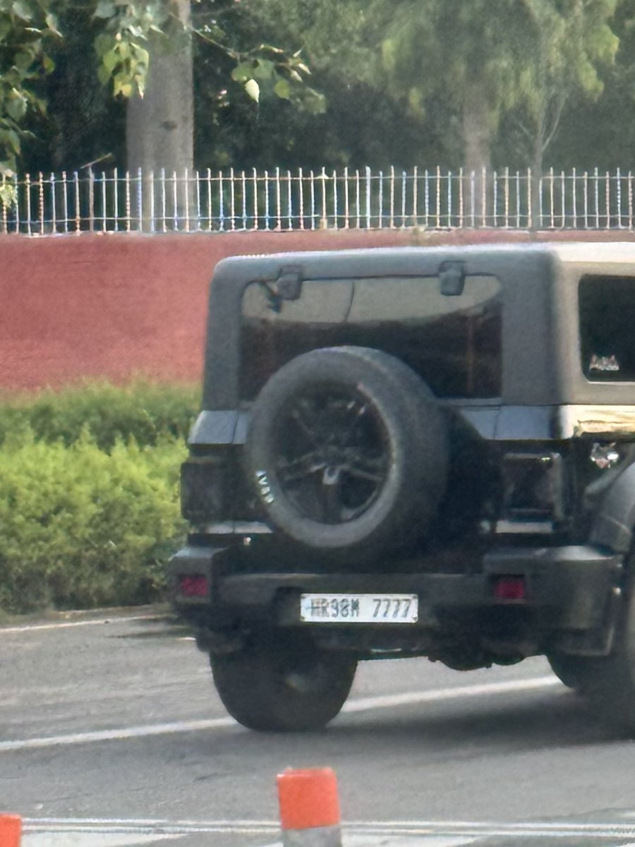 are black glasses allowed now ? Please clarify if not
This Thar HR 98 M 7777
 is with all black film glasses driving recklessly on roads with Sirens hooting high
Loud music windows down 
Is this the new normal ?
<a href="/DelhiPolice/">Delhi Police</a> <a href="/dtptraffic/">Delhi Traffic Police</a>