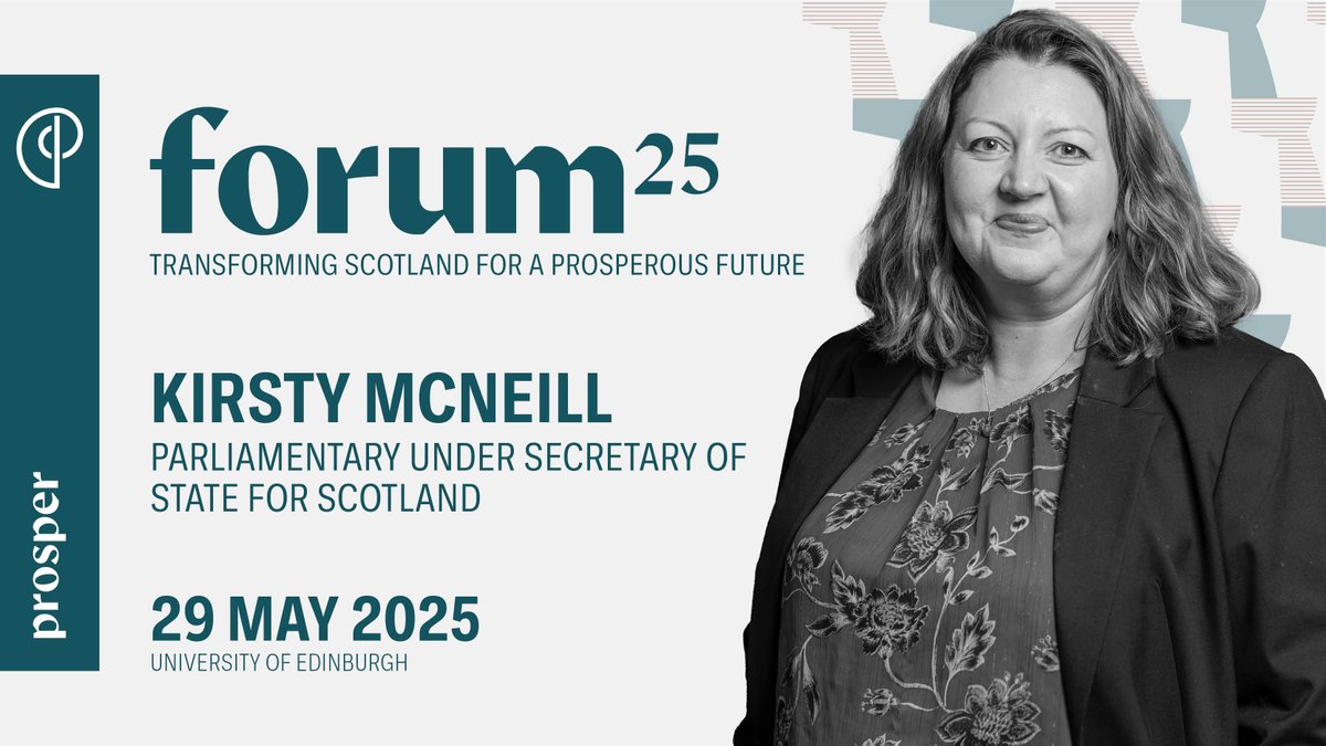 Prosper (@prosperscot) on Twitter photo Parliamentary Under Secretary of State for Scotland,
<a href="/kirstyjmcneill/">Kirsty McNeill MP</a>, will deliver a keynote address at #ProsperForum25.
Tickets are selling fast! prosper.scot/events/forum25/ Parliamentary Under Secretary of State for Scotland,
<a href="/kirstyjmcneill/">Kirsty McNeill MP</a>, will deliver a keynote address at #ProsperForum25.
Tickets are selling fast! prosper.scot/events/forum25/