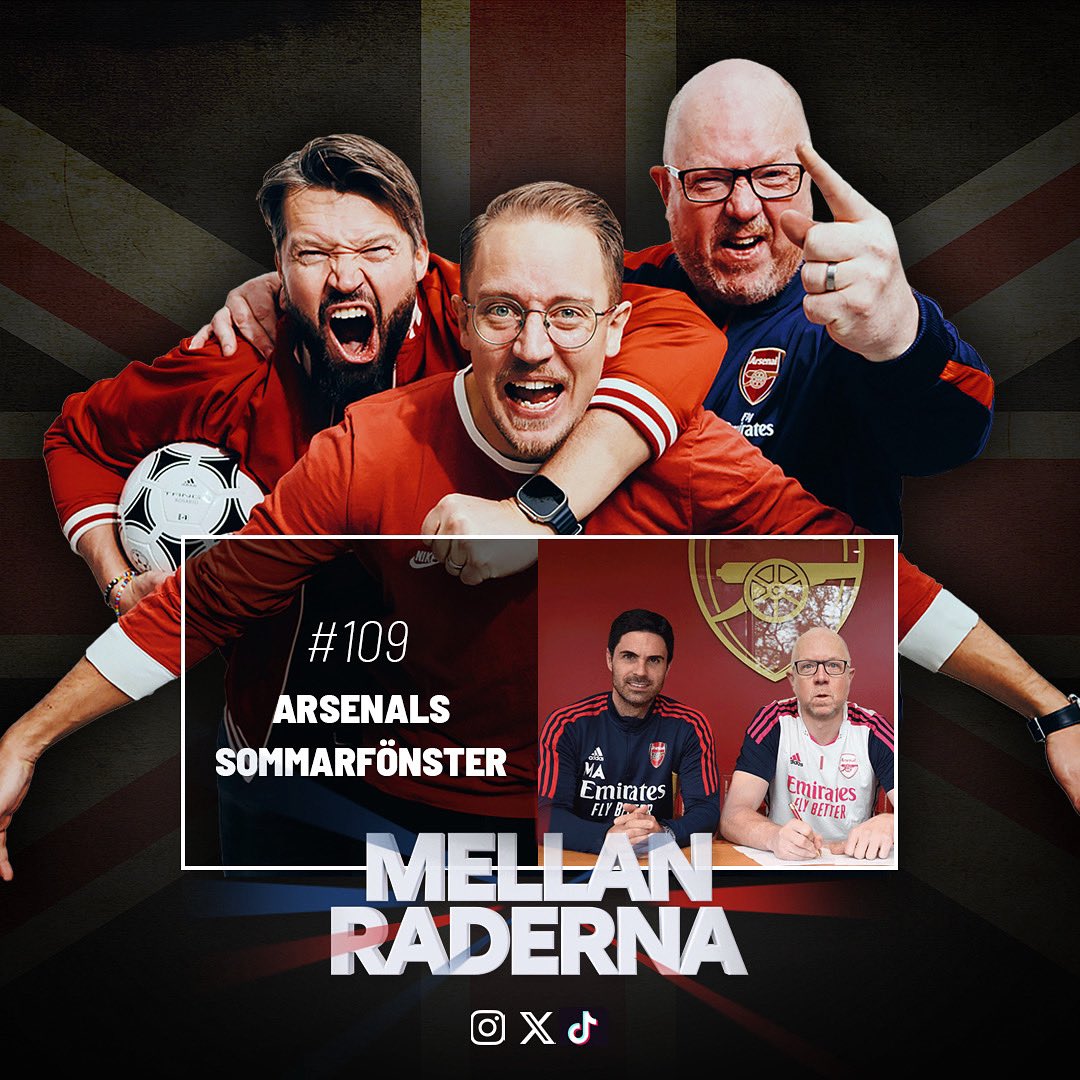NYTT AVSNITT UTE NU! 🚨

Ett soligt London bjuder inte bara på 22 grader och kall dryck denna fredag. Det blir också en blick rakt in i spåkulan där vi försöker ta ett grepp kring Arsenals kommande sommar. 

Hur ska Arteta agera, vilka ska värvas och vem kommer att försvinna? 🤔