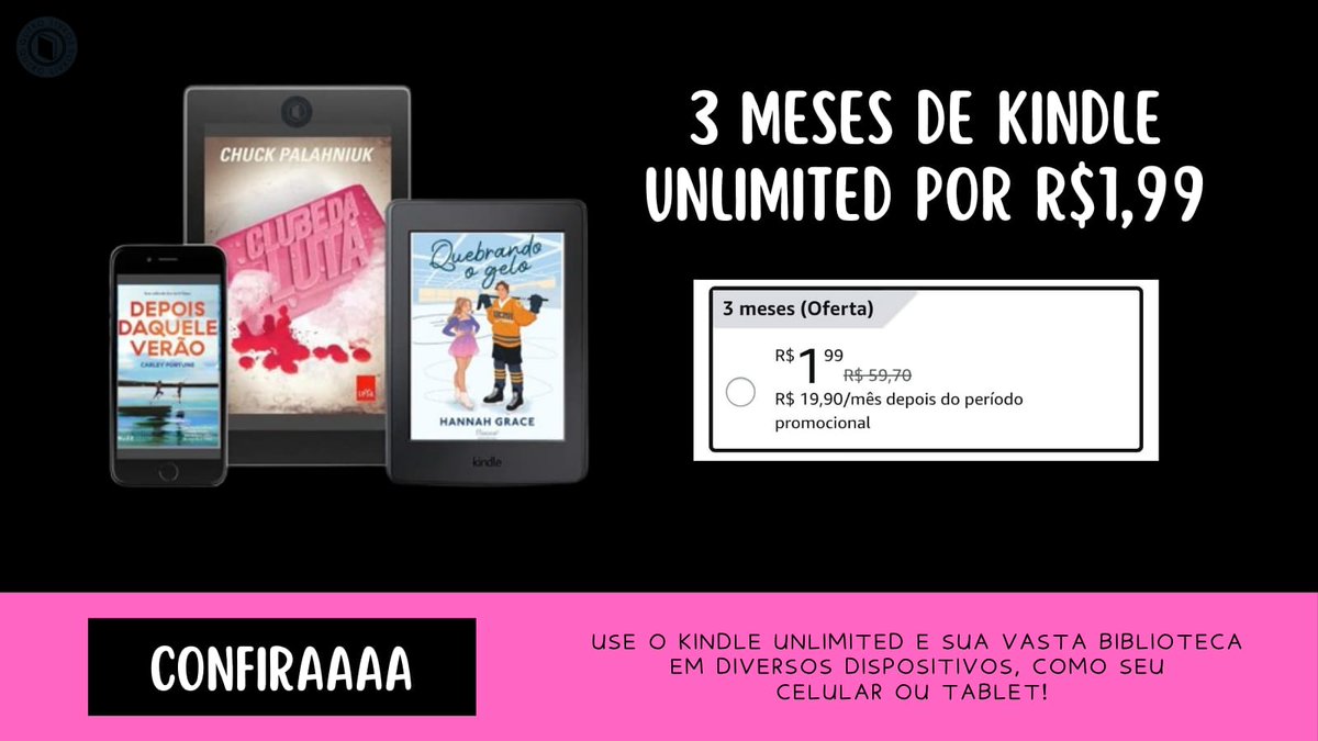 🚨 CORREEEEEE! LIBEROU GERAL KINDLE UNLIMITED

❤️ 3 MESES DE K.U POR R$1,99
ASSINE O K.U:
amzn.to/44IfpgA
amzn.to/44IfpgA
amzn.to/44IfpgA

TESTE NA SUA CONTA!