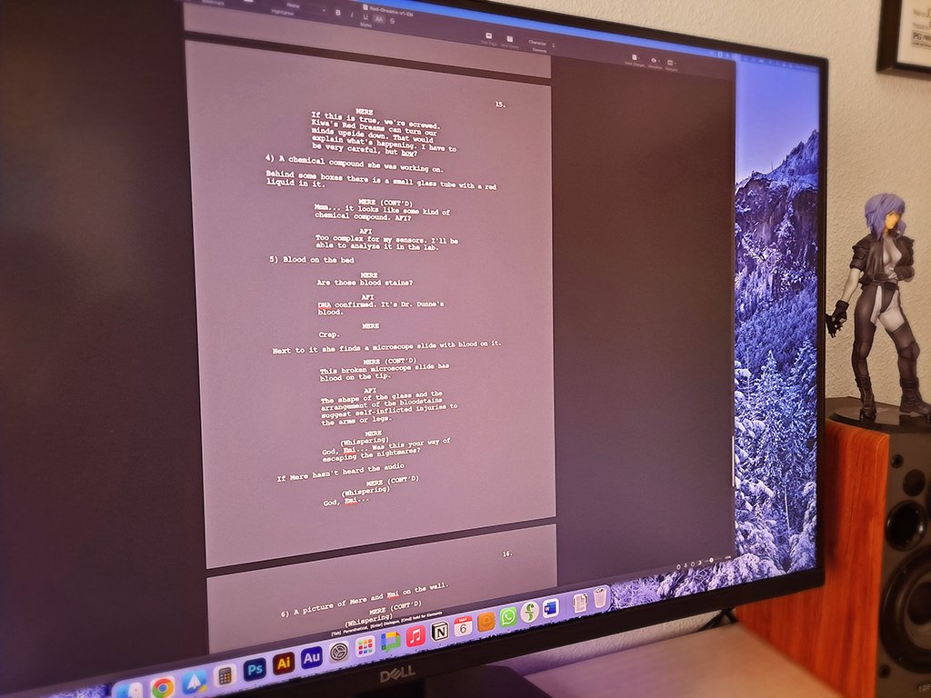 Working on the script. Still some work to do 😁