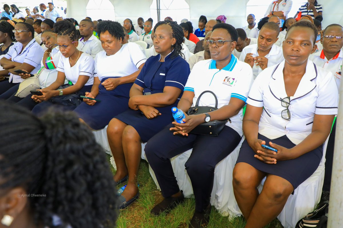 Celebrating Nurse’s week in Migori this morning. We continue to ask the government to ensure Absorption of UHC Staff, Implementation of 2017 Return to Work Agreement and Implementation of the SRC salary approval of December 2024. Knowing the critical role they play I will