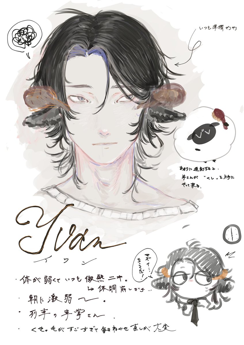 新しいペンに慣れたいrkgk。左下の子〜。