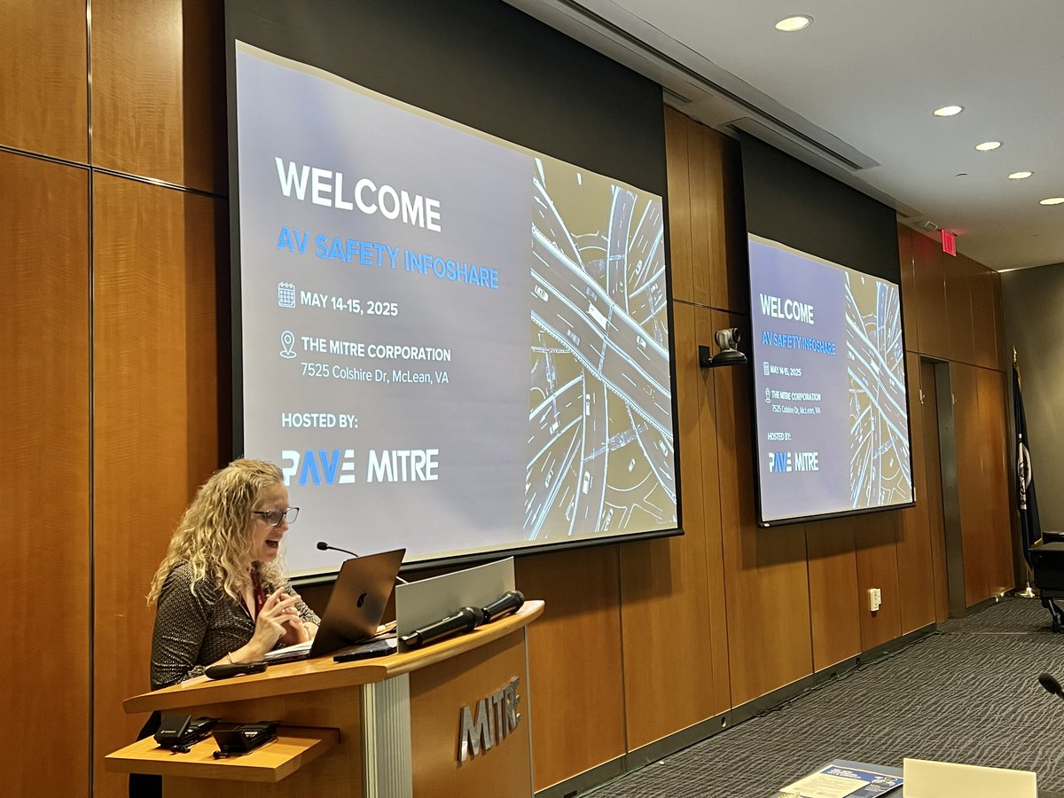 PAVECampaign's tweet image. We're wrapping up a productive two days following our first AV Safety InfoShare of 2025! Thanks to @MITREcorp for hosting, and to all of our participants from @ForterraDrive, @KodiakRobotics, @SAEITC, @torc_robotics, @VW ADMT, @Waymo, and @zoox!