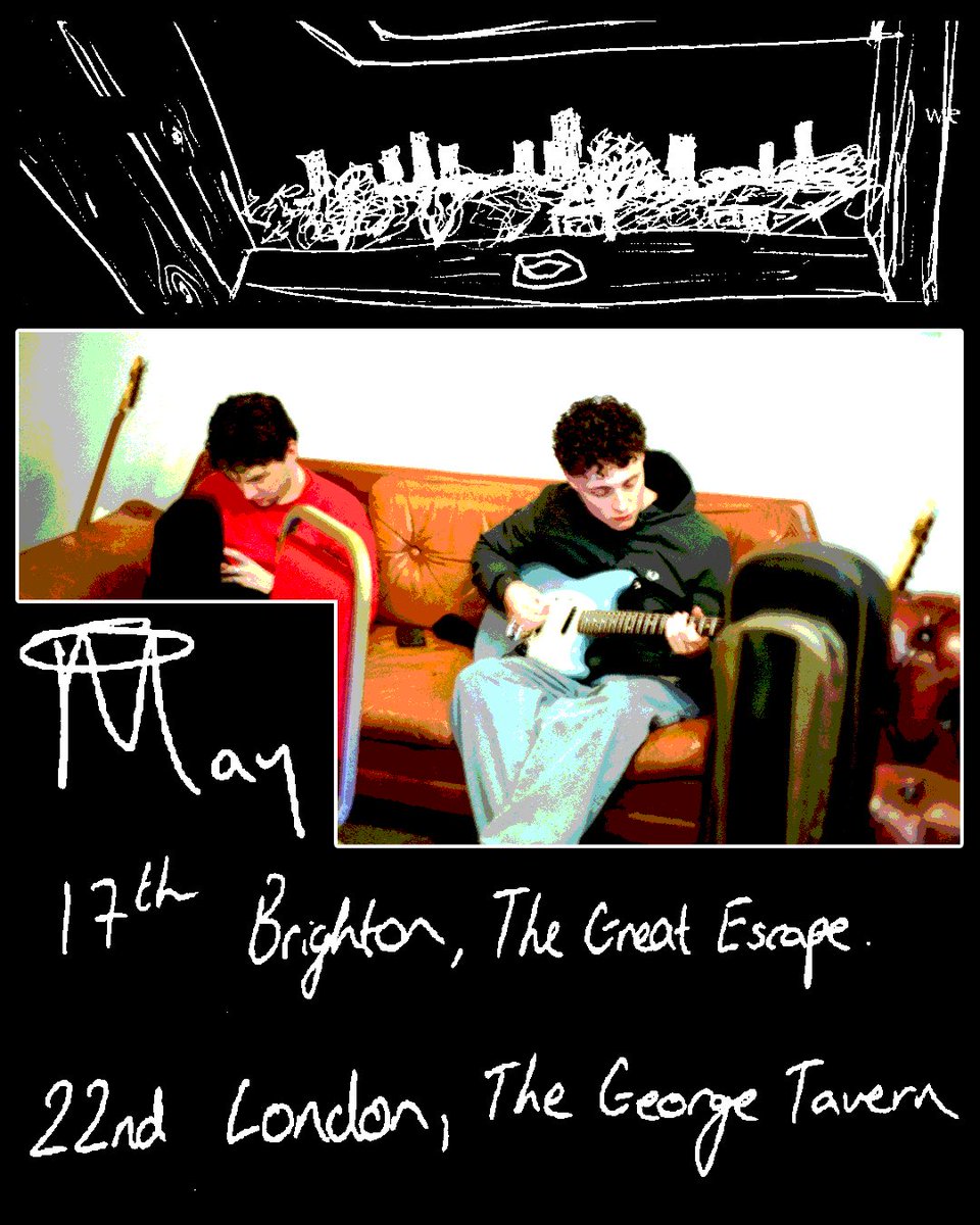 We play <a href="/thegreatescape/">The Great Escape</a> tomorrow - on at 12:15pm with <a href="/5dBmedia/">5dBmedia</a> at Dust.

On Thursday we headline @TheGeorgeTavern with <a href="/joyconcerts/">Joy.</a>.

New music, old music, plenty of music.