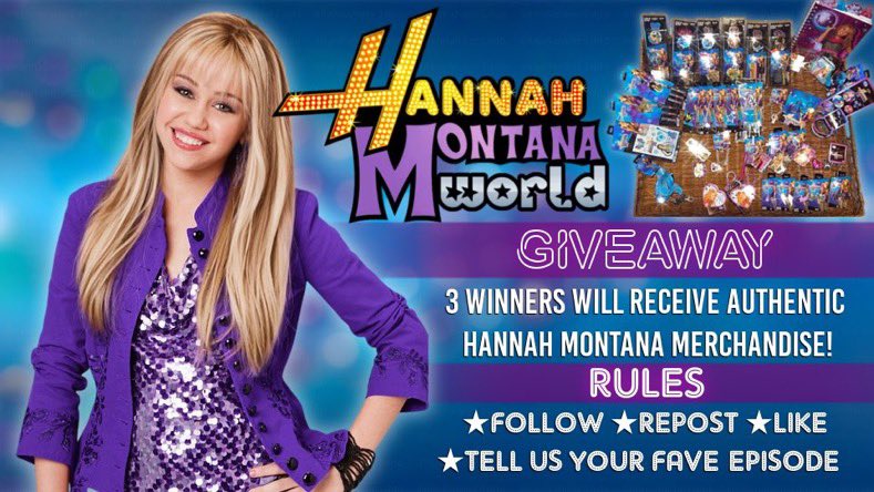 Hannah Montana World is opening its closet!
I’m giving winners a chance to score a box of authentic Hannah Montana goodies—from DVDs and posters to vintage merch, CDs, vending stickers, and more, straight from my personal collection.

To enter:
★ Follow
★ Repost
★ Like
★