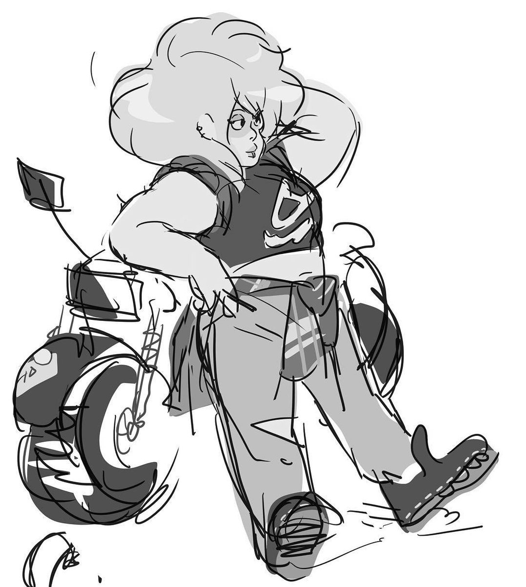 polypearIs's tweet photo. This mystery girl art by rebecca sugar #needthat https://t.co/6GPhlhGH83