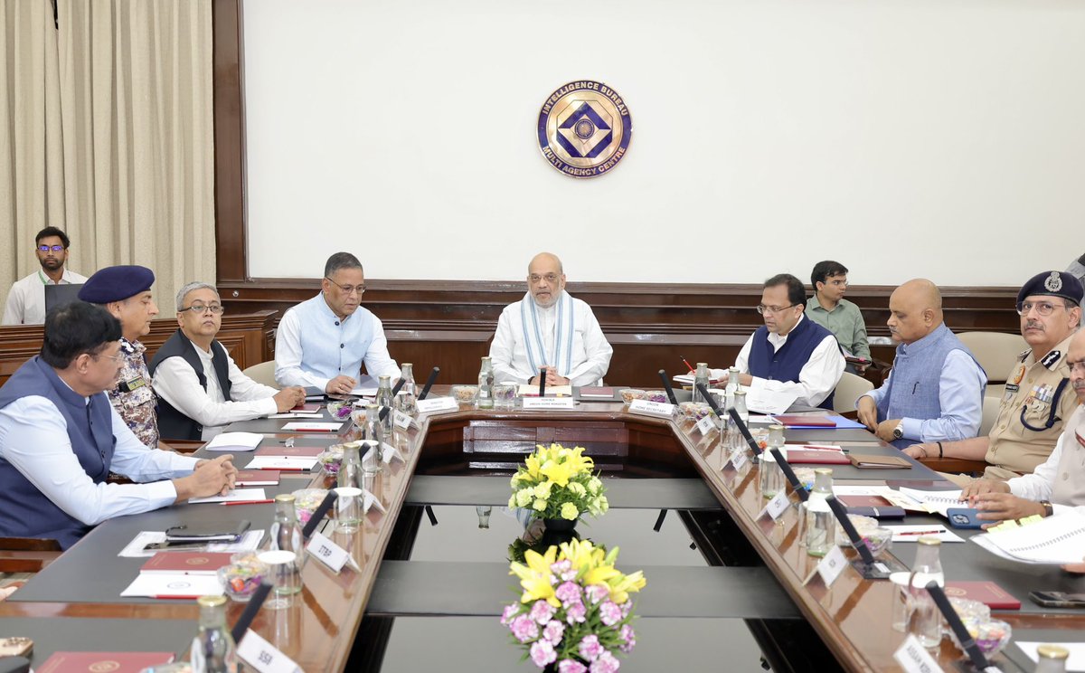 AmitShah's tweet photo. Today inaugurated the upgraded Multi-Agency Centre at North Block in New Delhi.

The new MAC built with a budget of ₹500 crore will serve as the robust internal security grid of Bharat by synergising the efforts of our security agencies to net threats of terrorism, insurgency, organised crimes and cyber attacks.