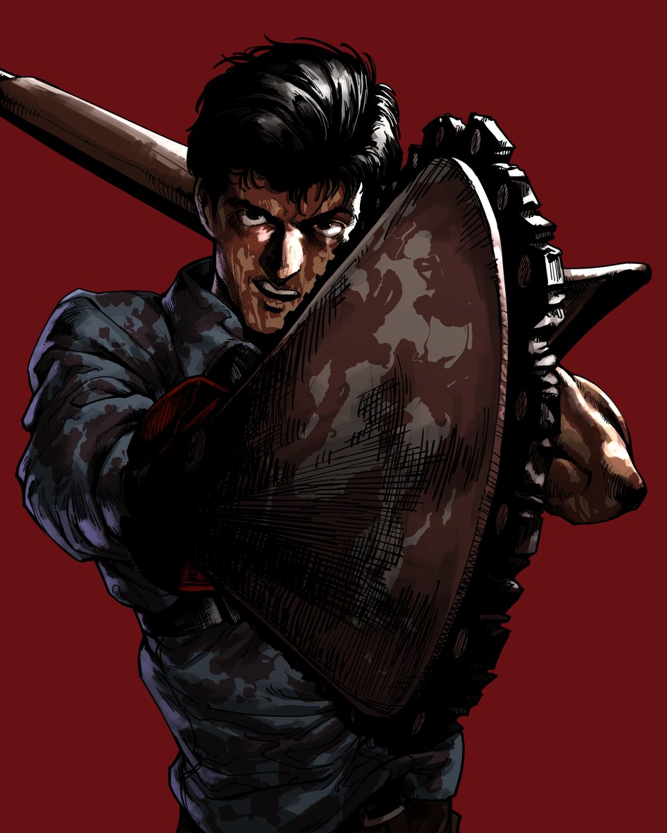 lockrobster52s's tweet image. "Hail to the king, baby." - THE REAL CHAINSAW MAN

#evildead #ash #ashwilliams